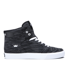 Supra VAIDER Høye Sneakers Dame Svart/Hvite | NO-65425